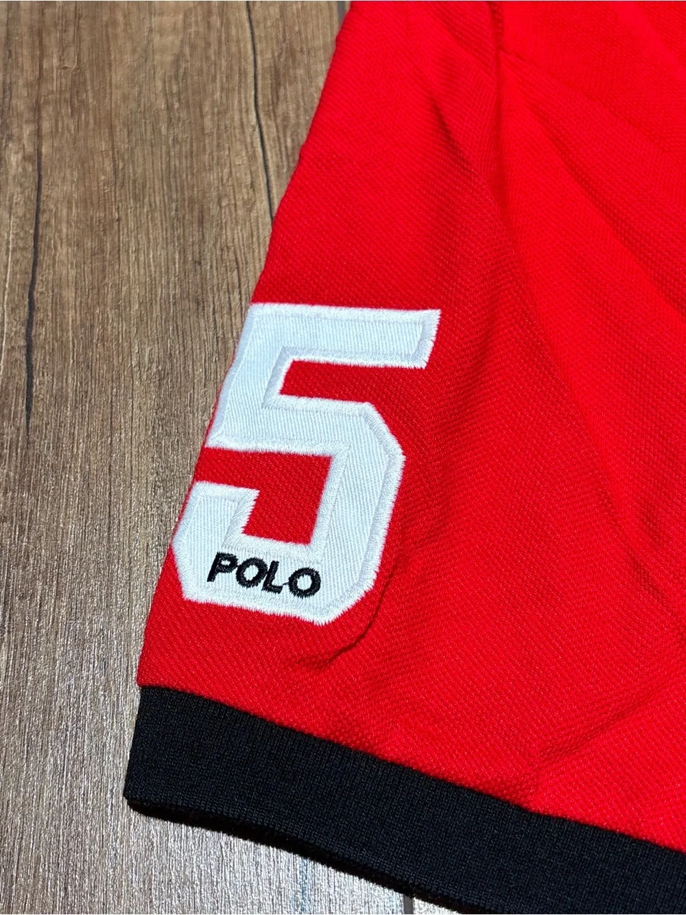 Polo Ralph Lauren Custom Slim Fit Red Milan Italy Polo Shirt Quarter Button Up
